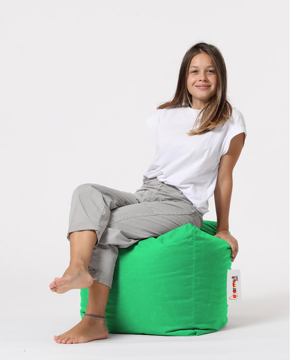 Atelier Del Sofa Square Pouf - Green